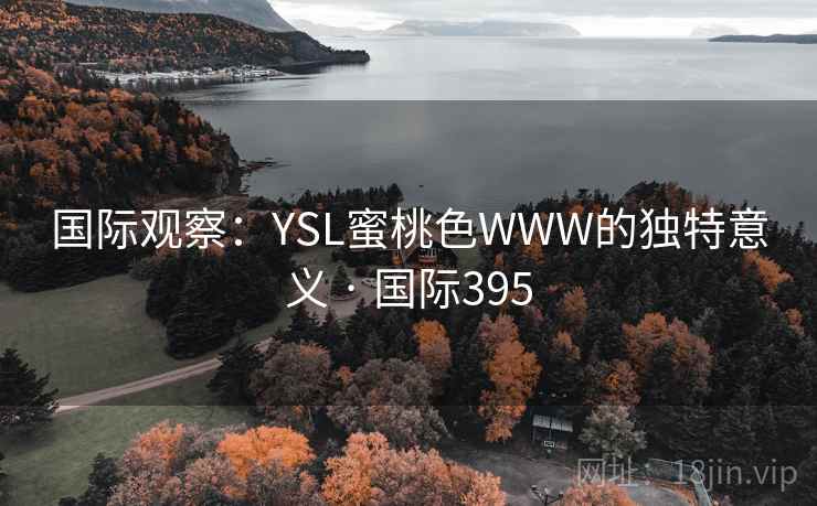 国际观察：YSL蜜桃色WWW的独特意义 · 国际395  第1张